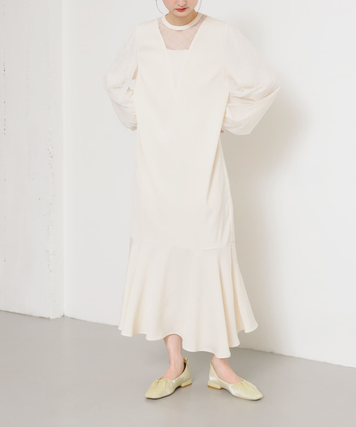 SENSE OF PLACE by URBAN RESEARCH「チェックシアーワンピース」|ワンピース|