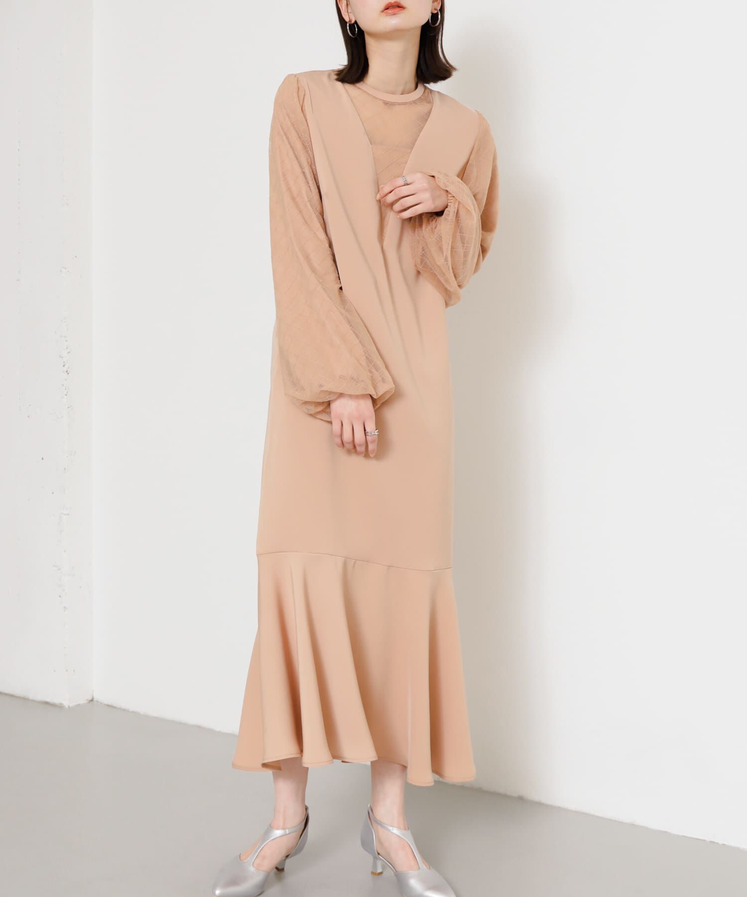 SENSE OF PLACE by URBAN RESEARCH「チェックシアーワンピース」|ワンピース|