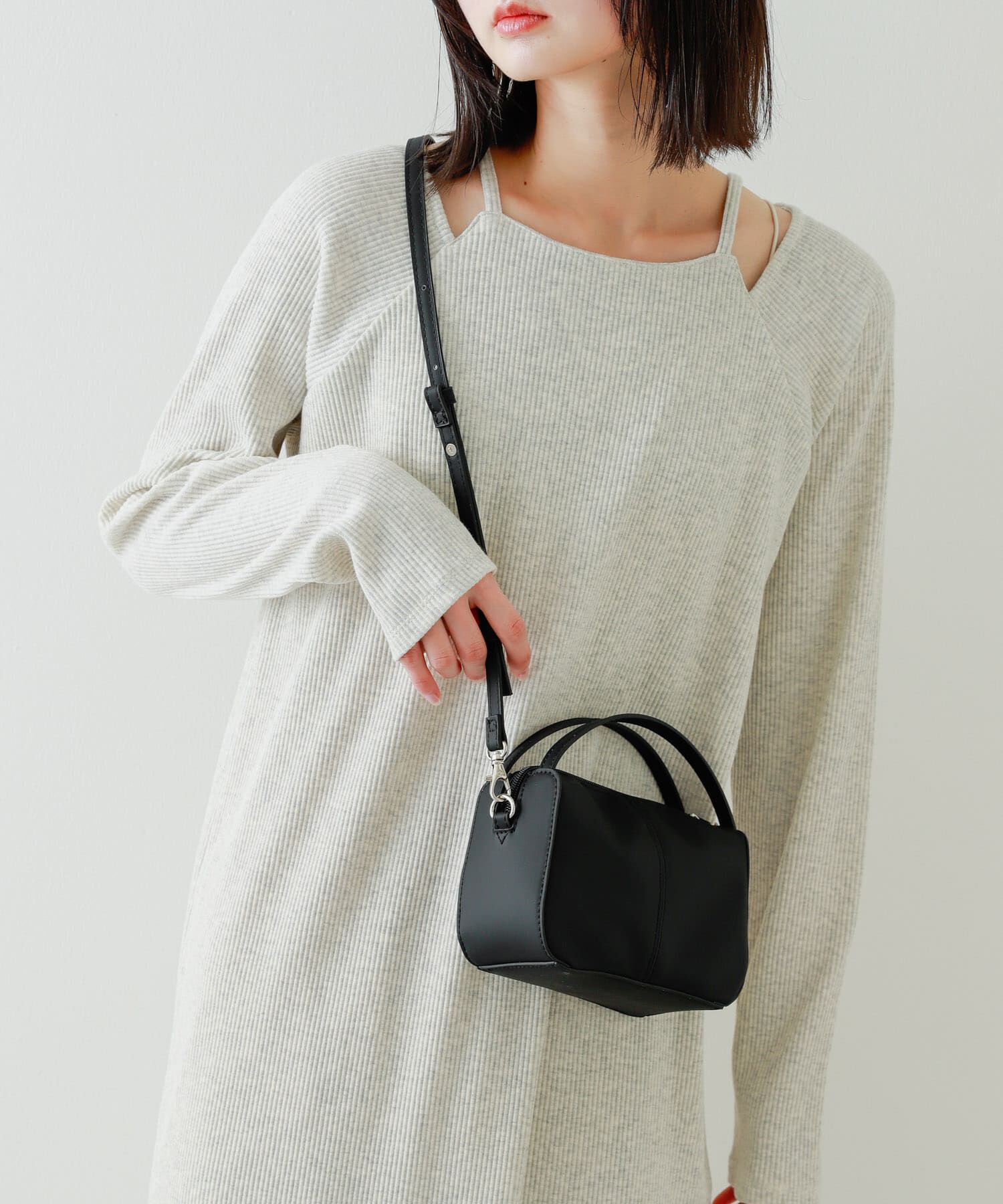 SENSE OF PLACE by URBAN RESEARCH「『防汚』2WAYセンターシームプチショルダーバッグ」|ハンドバッグ|