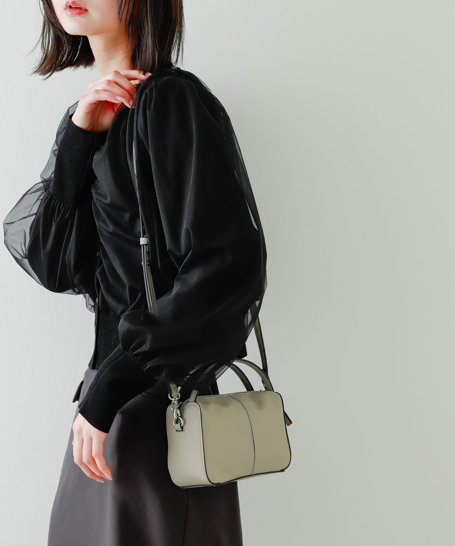 SENSE OF PLACE by URBAN RESEARCH「『防汚』2WAYセンターシームプチショルダーバッグ」|ハンドバッグ|