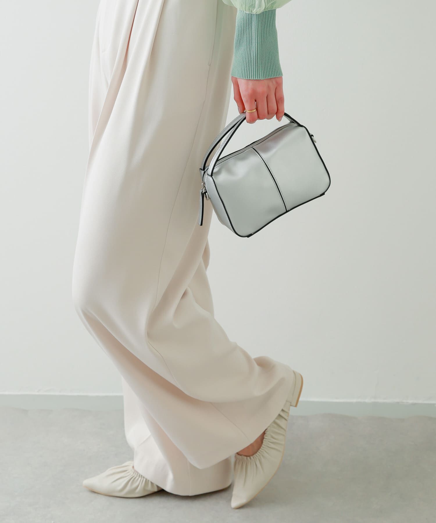 SENSE OF PLACE by URBAN RESEARCH「『防汚』2WAYセンターシームプチショルダーバッグ」|ハンドバッグ|