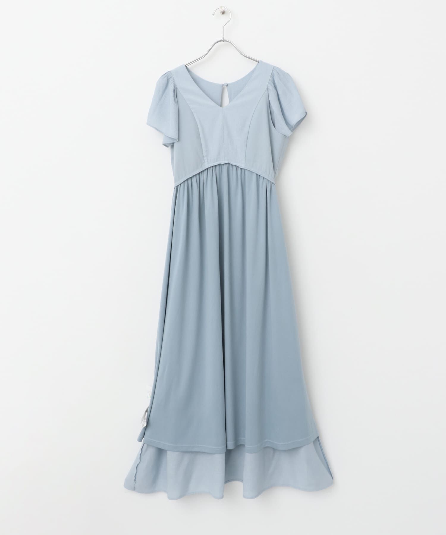 SENSE OF PLACE by URBAN RESEARCH「Vネックウエストマークフリルワンピース」|ワンピース|