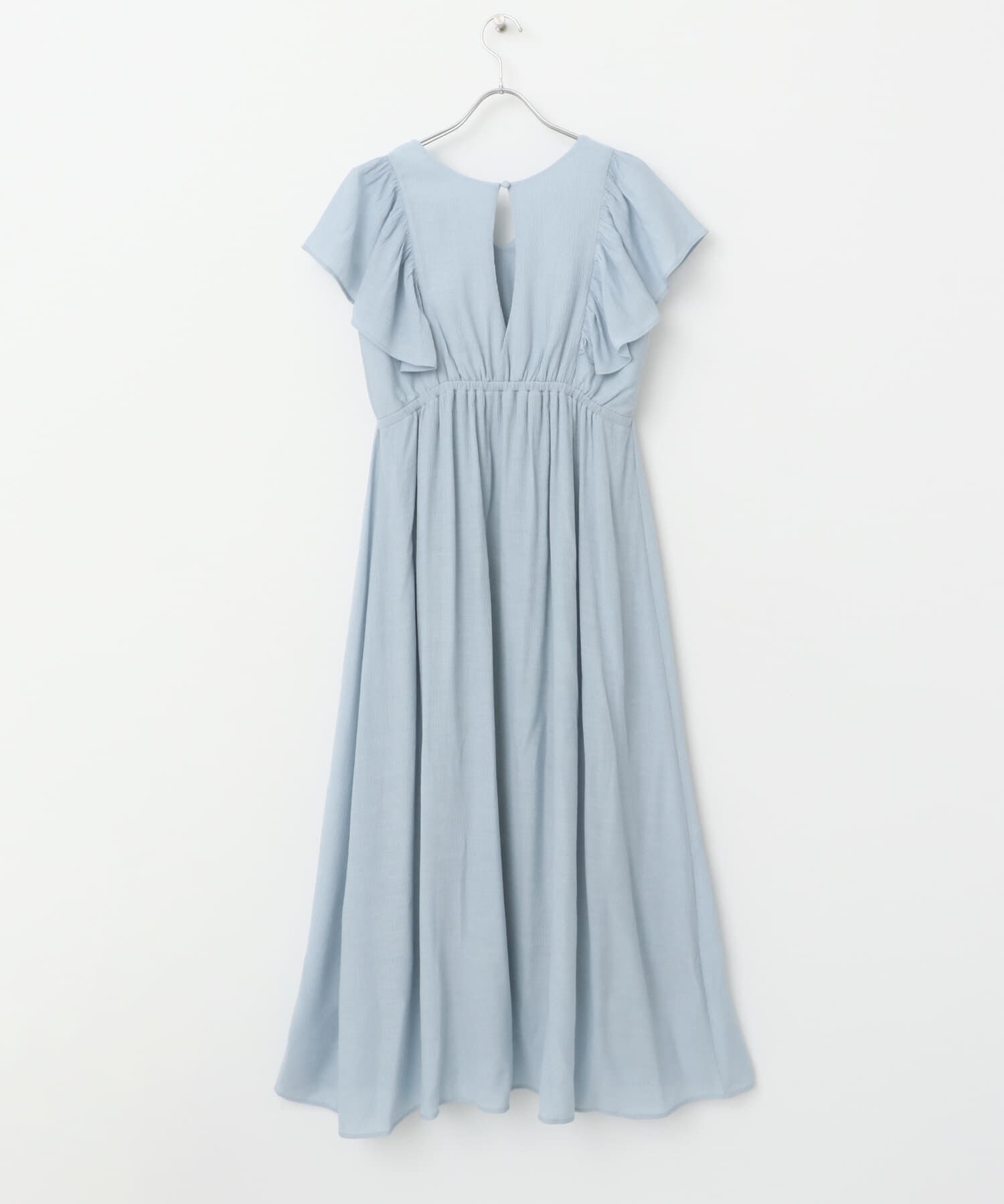 SENSE OF PLACE by URBAN RESEARCH「Vネックウエストマークフリルワンピース」|ワンピース|