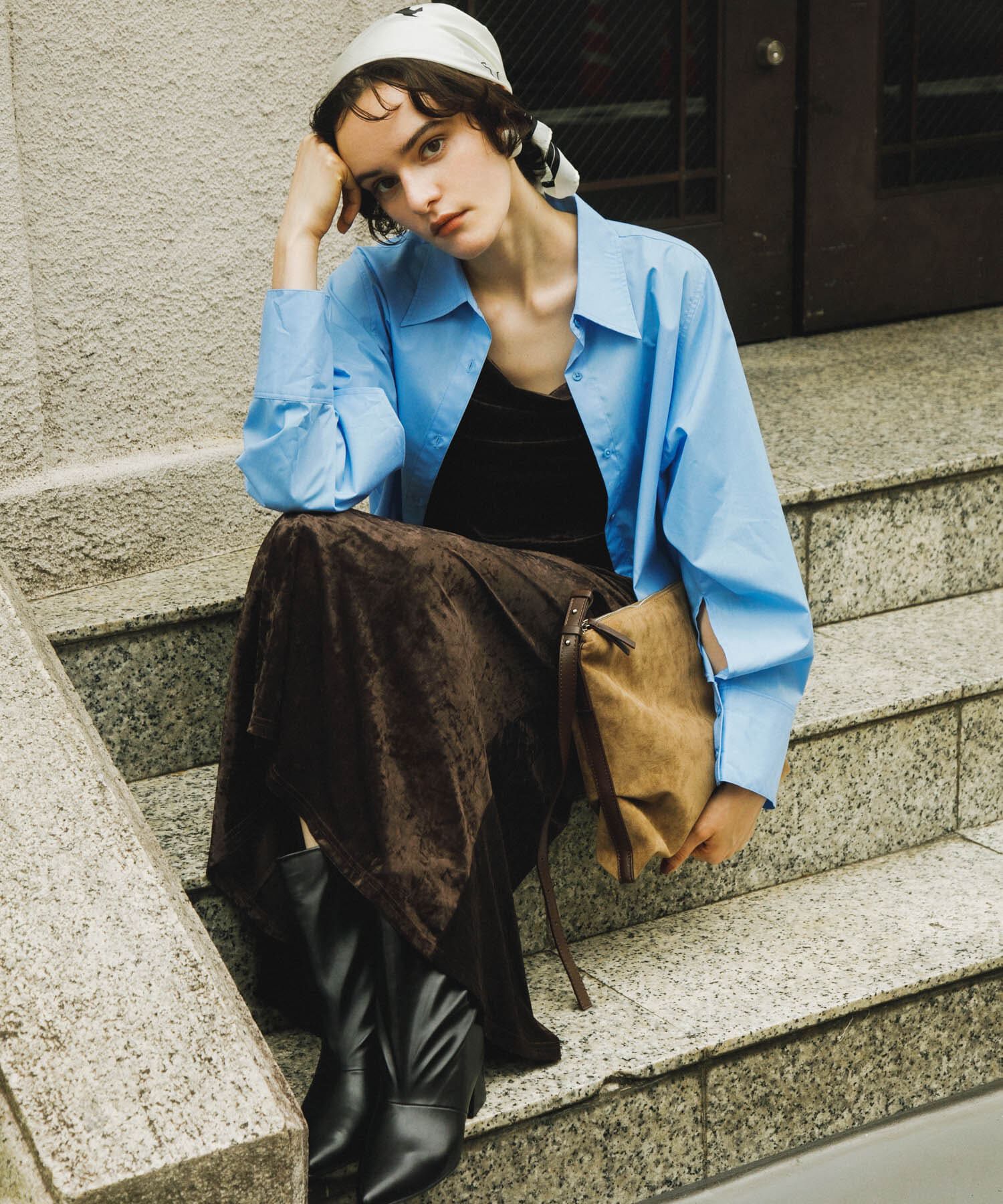 SENSE OF PLACE by URBAN RESEARCH「シアーベロアドレープキャミワンピ」|ワンピース|