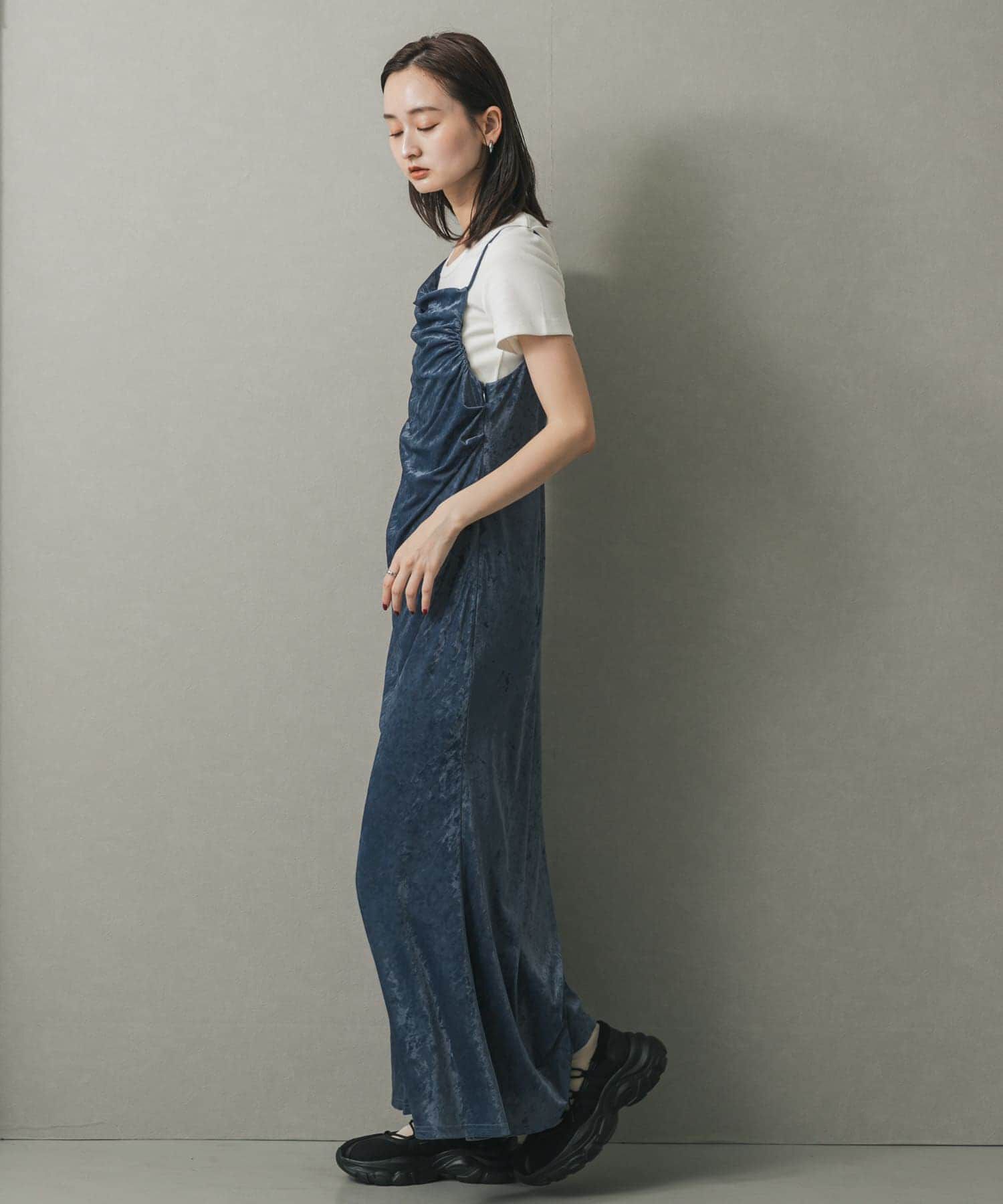 SENSE OF PLACE by URBAN RESEARCH「シアーベロアドレープキャミワンピ」|ワンピース|