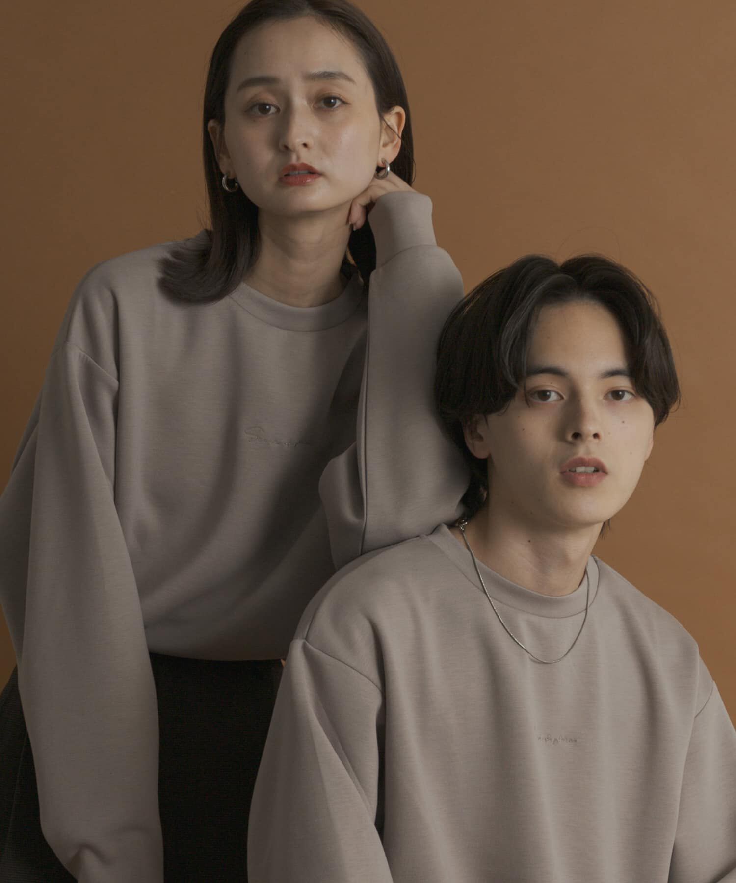 SENSE OF PLACE by URBAN RESEARCH「ダンボールポンチクルーネックスウェット」|スウェット・ジャージ|ライトベージュ