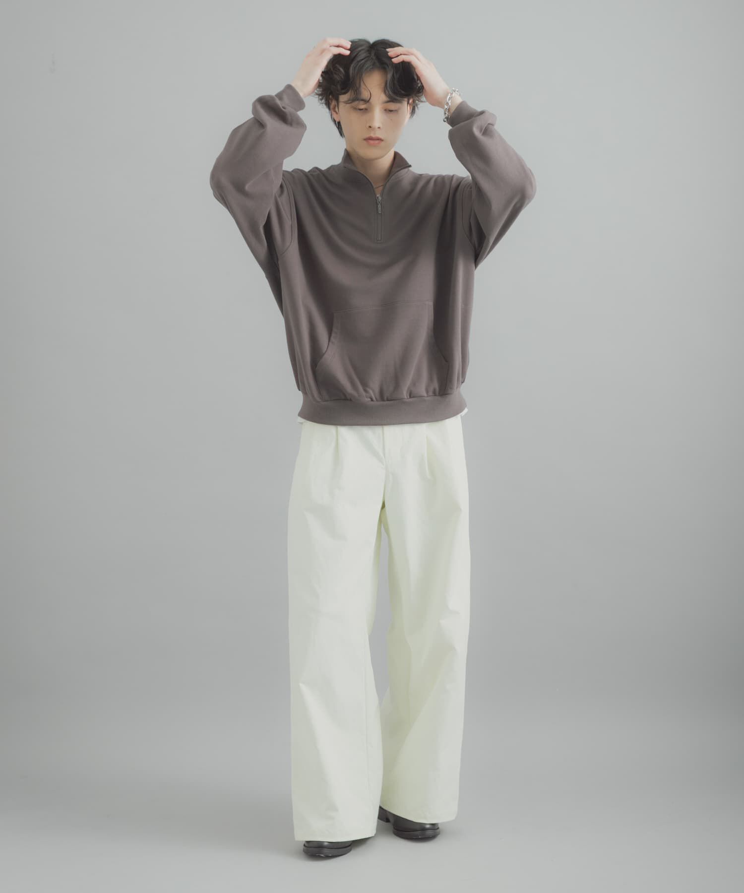 SENSE OF PLACE by URBAN RESEARCH「『洗濯可/撥水/防花粉』SKIN Proofハーフジップスウェット」|スウェット・ジャージ|