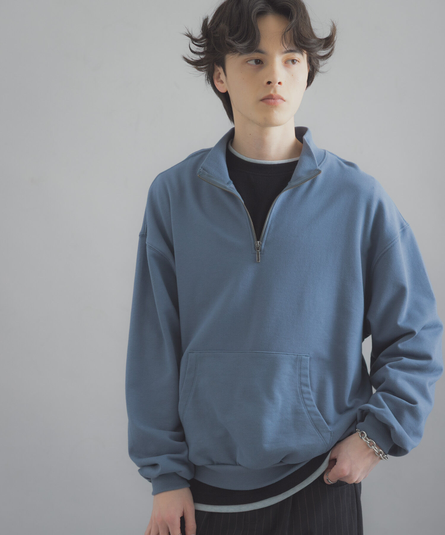 SENSE OF PLACE by URBAN RESEARCH「『洗濯可/撥水/防花粉』SKIN Proofハーフジップスウェット」|スウェット・ジャージ|