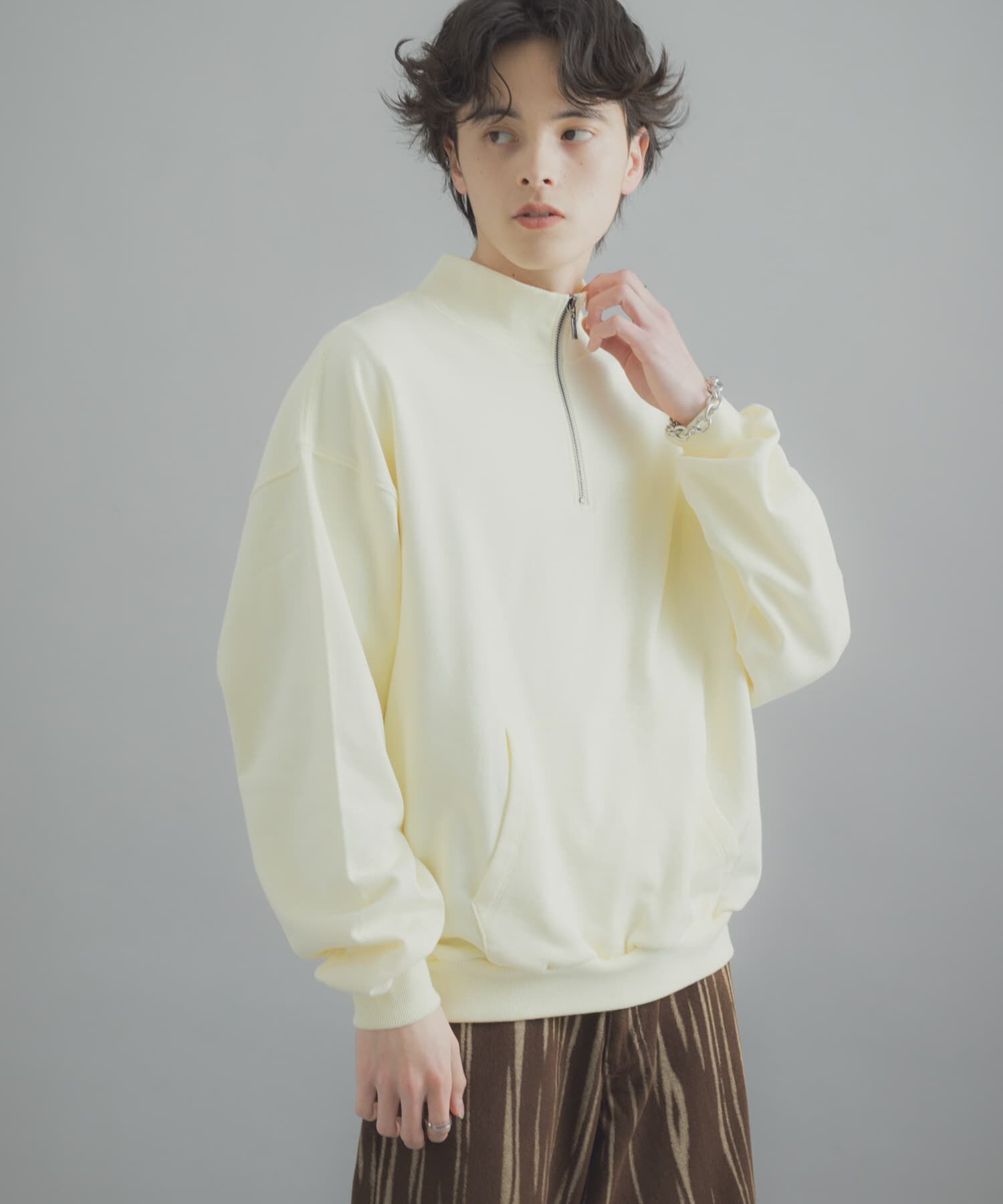 SENSE OF PLACE by URBAN RESEARCH「『洗濯可/撥水/防花粉』SKIN Proofハーフジップスウェット」|スウェット・ジャージ|