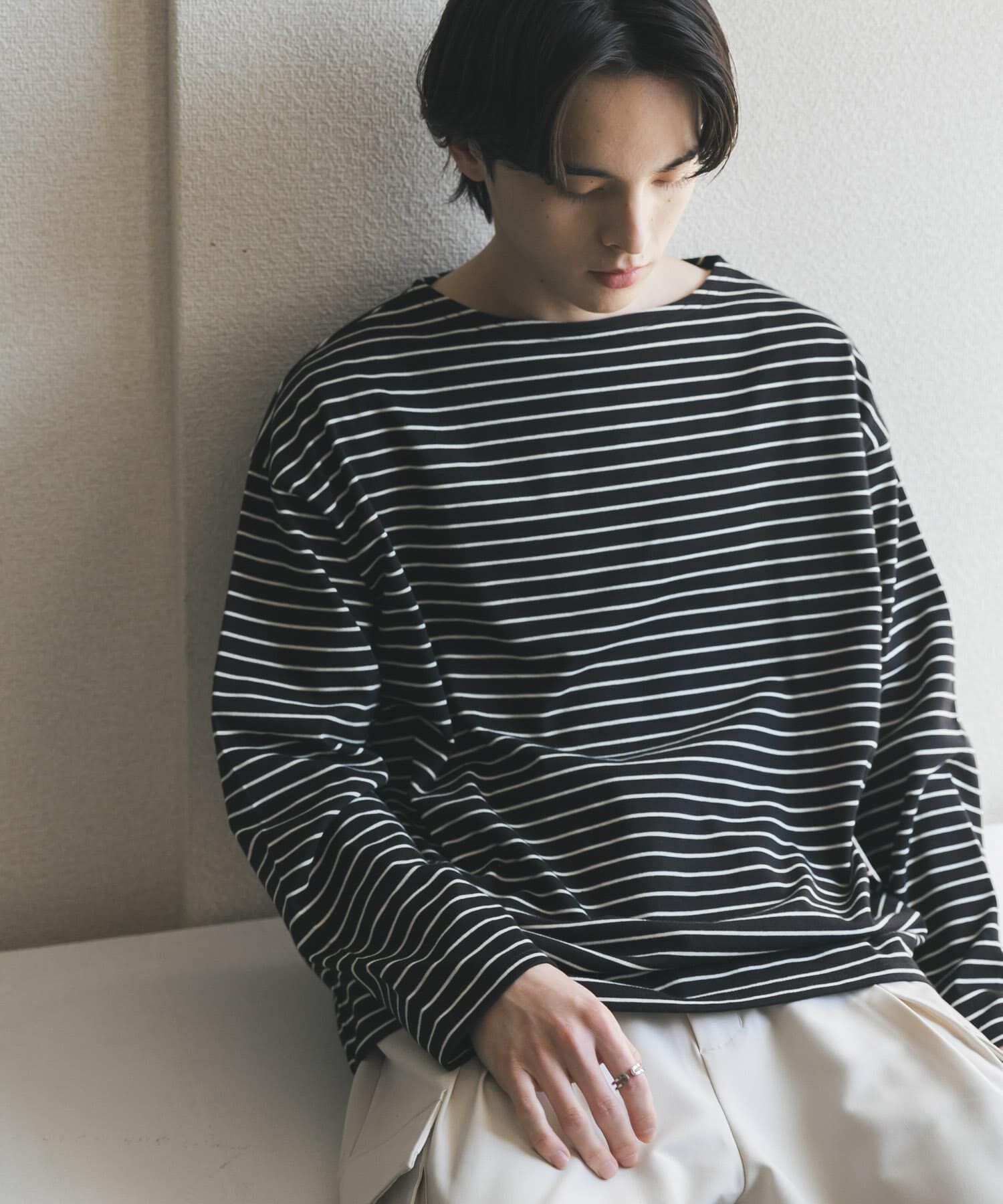 SENSE OF PLACE by URBAN RESEARCH「エクストラルーズバスクシャツ」|Tシャツ・カットソー|