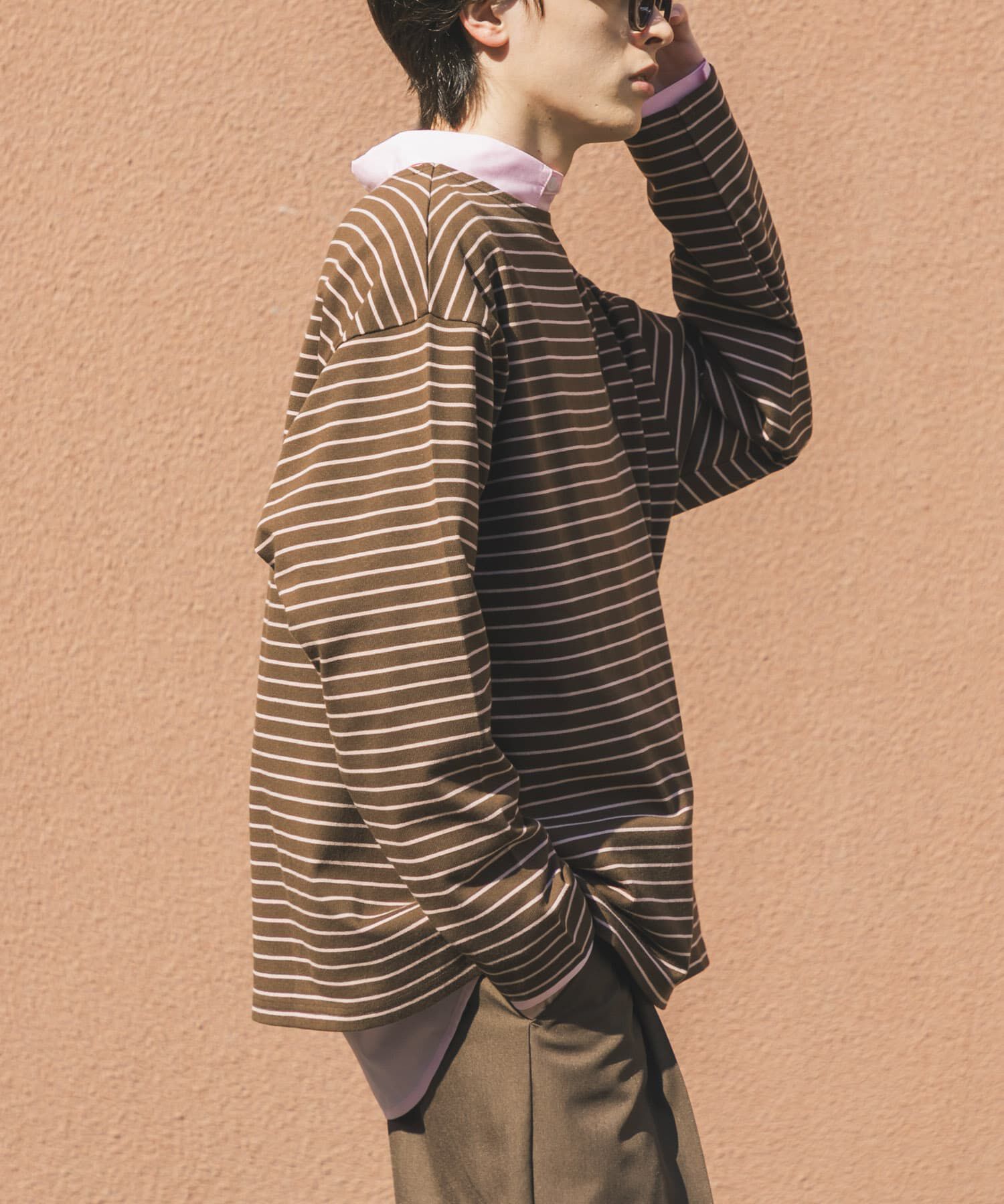 SENSE OF PLACE by URBAN RESEARCH「エクストラルーズバスクシャツ」|Tシャツ・カットソー|