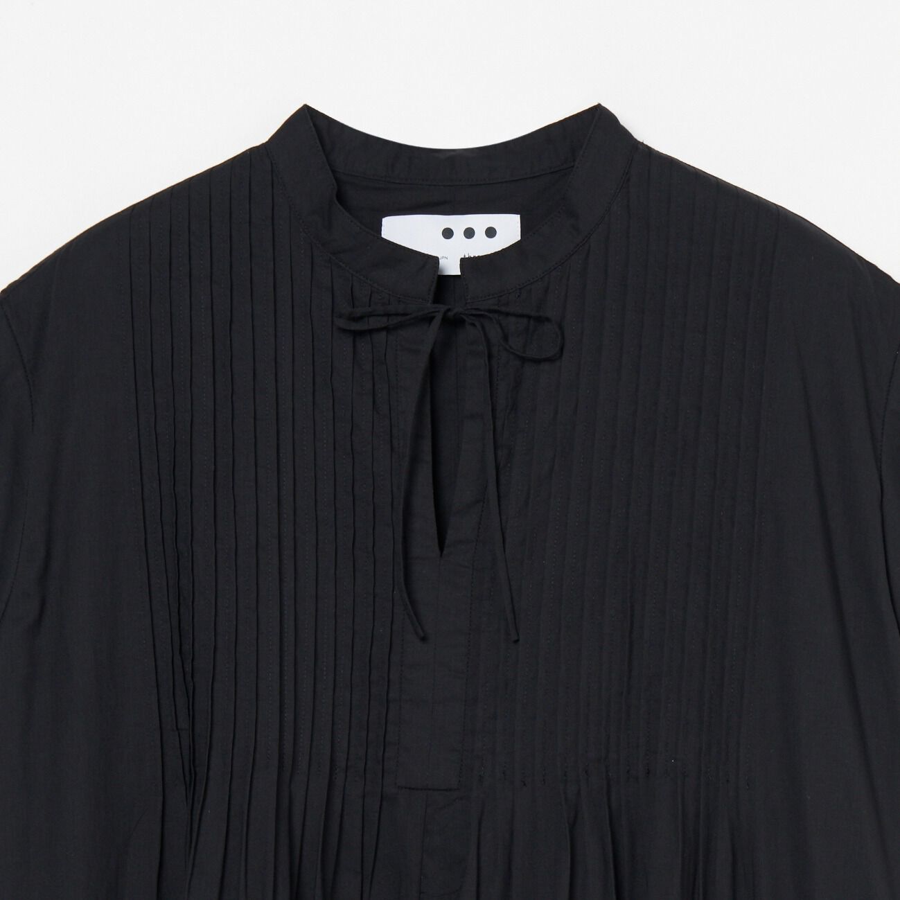  「three dots COTTON LOAN TUCK DRESS」|ワンピース|