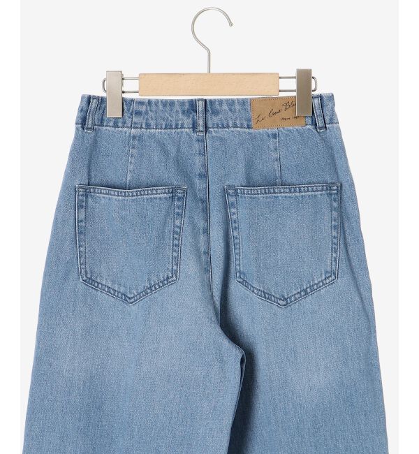 le.coeur blanc「タックワイドデニムパンツ」|デニム|