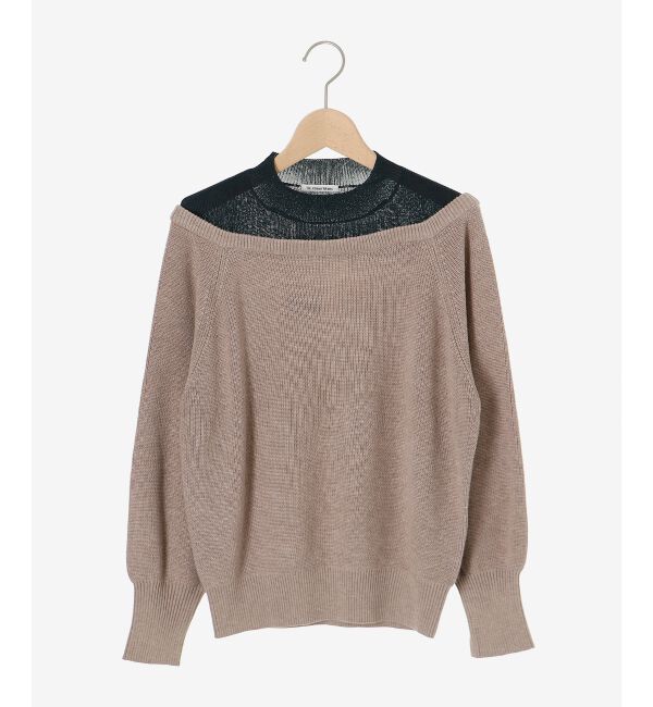 le.coeur blanc「レイヤードライクニットプルオーバー」|ニット・セーター|