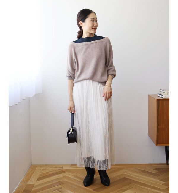 le.coeur blanc「レイヤードライクニットプルオーバー」|ニット・セーター|