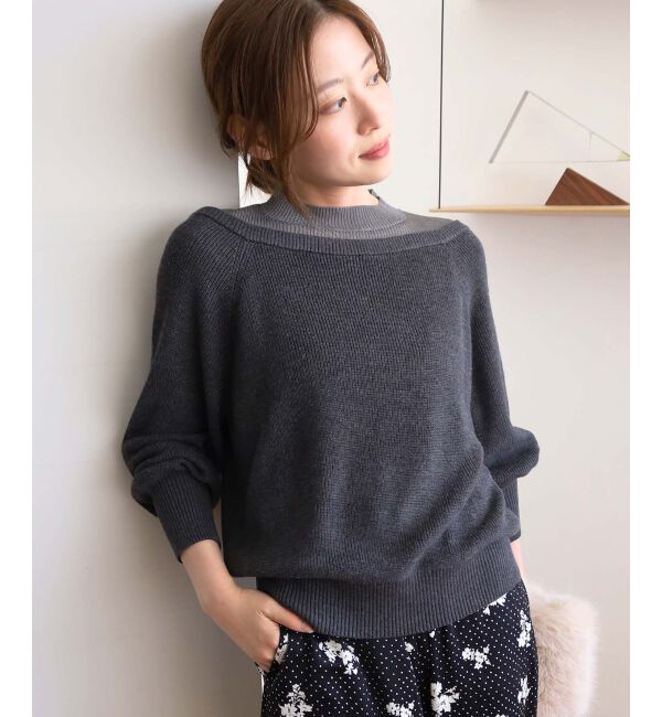 le.coeur blanc「レイヤードライクニットプルオーバー」|ニット・セーター|