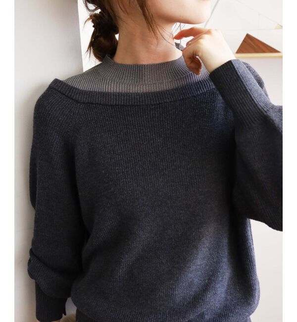 le.coeur blanc「レイヤードライクニットプルオーバー」|ニット・セーター|