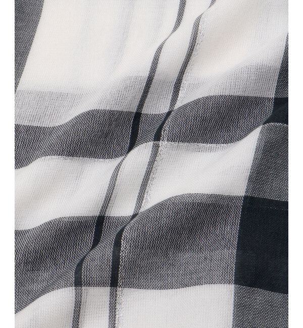  「《手洗い可能》チェックストール」|ストール|