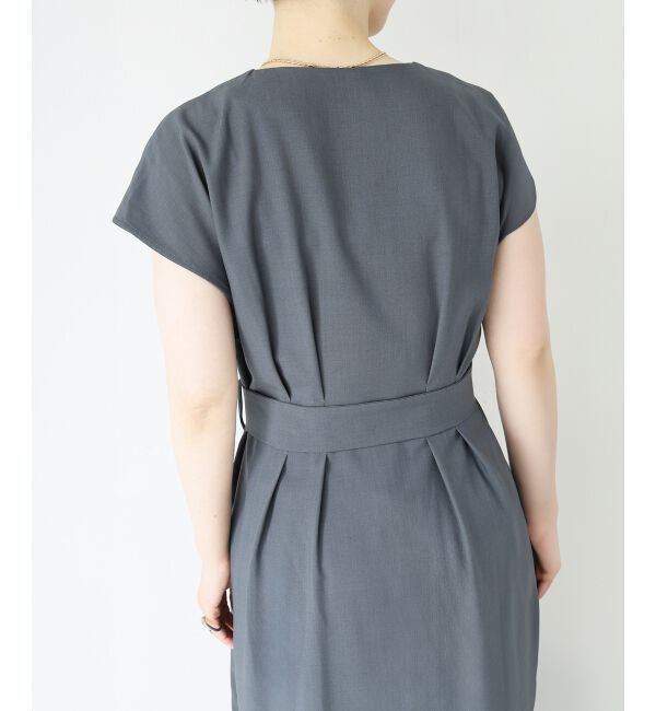  「《WEB限定アイテム》リネンライクフロントボタンワンピース」|ワンピース|