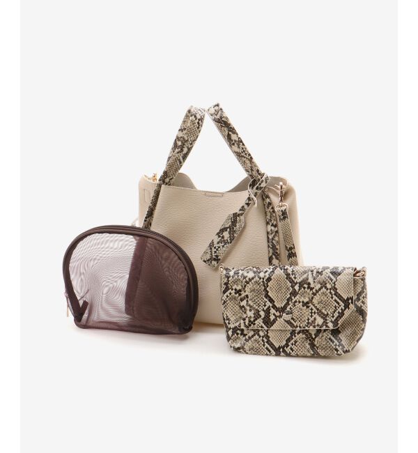  「3setソフトレザー調バッグ」|トートバッグ|