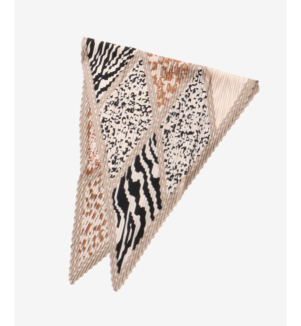  「《WEB限定アイテム》アニマルプリントプリーツスカーフ」|バンダナ・スカーフ|