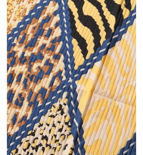  「《WEB限定アイテム》アニマルプリントプリーツスカーフ」|バンダナ・スカーフ|