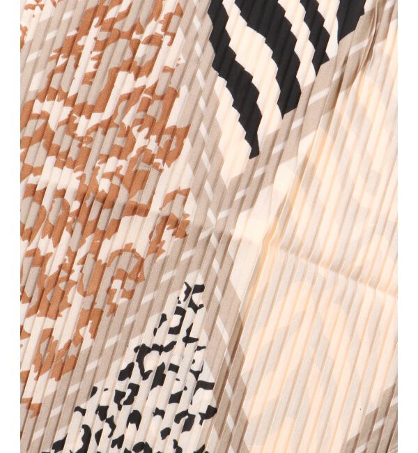  「《WEB限定アイテム》アニマルプリントプリーツスカーフ」|バンダナ・スカーフ|