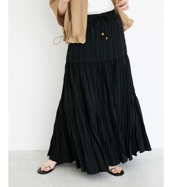  「《手洗い可能》エアータンブラーランダムプリーツスカート」|スカート|