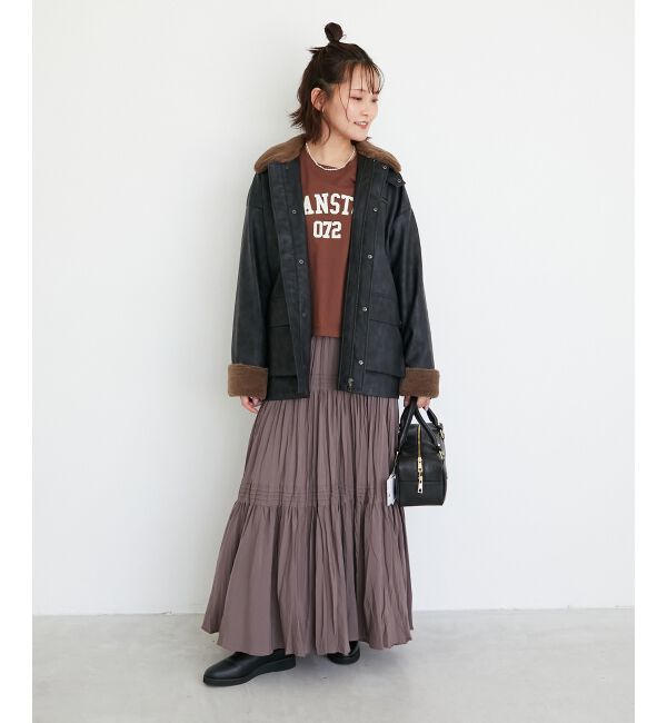  「《手洗い可能》エアータンブラーランダムプリーツスカート」|スカート|