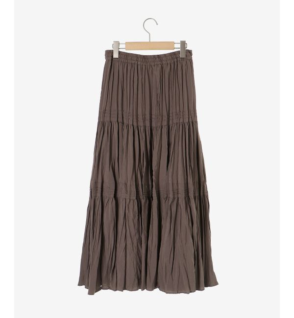  「《手洗い可能》エアータンブラーランダムプリーツスカート」|スカート|