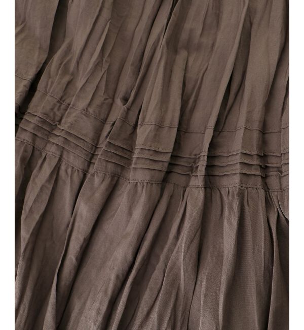  「《手洗い可能》エアータンブラーランダムプリーツスカート」|スカート|