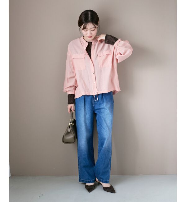  「《手洗い可能》ヴィンテージライクドロストブラウス」|シャツ・ブラウス|