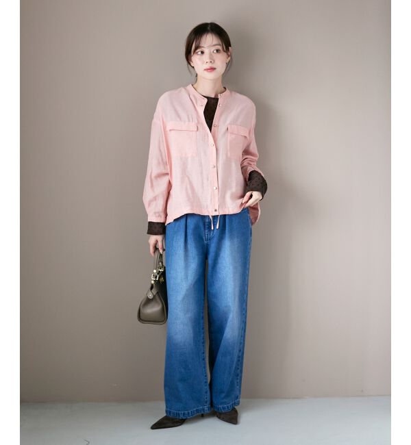  「《手洗い可能》ヴィンテージライクドロストブラウス」|シャツ・ブラウス|