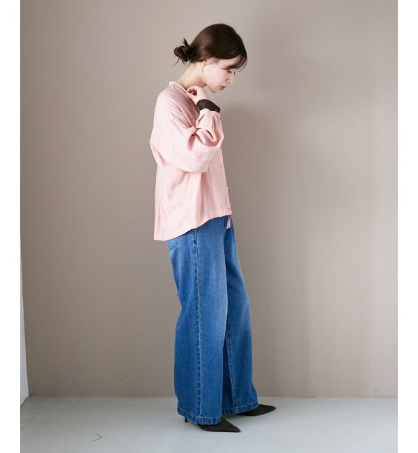  「《手洗い可能》ヴィンテージライクドロストブラウス」|シャツ・ブラウス|