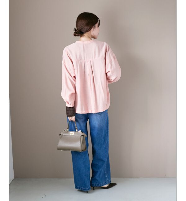  「《手洗い可能》ヴィンテージライクドロストブラウス」|シャツ・ブラウス|