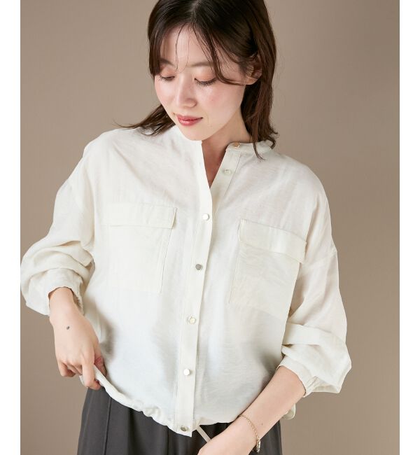  「《手洗い可能》ヴィンテージライクドロストブラウス」|シャツ・ブラウス|