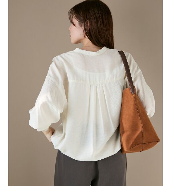  「《手洗い可能》ヴィンテージライクドロストブラウス」|シャツ・ブラウス|