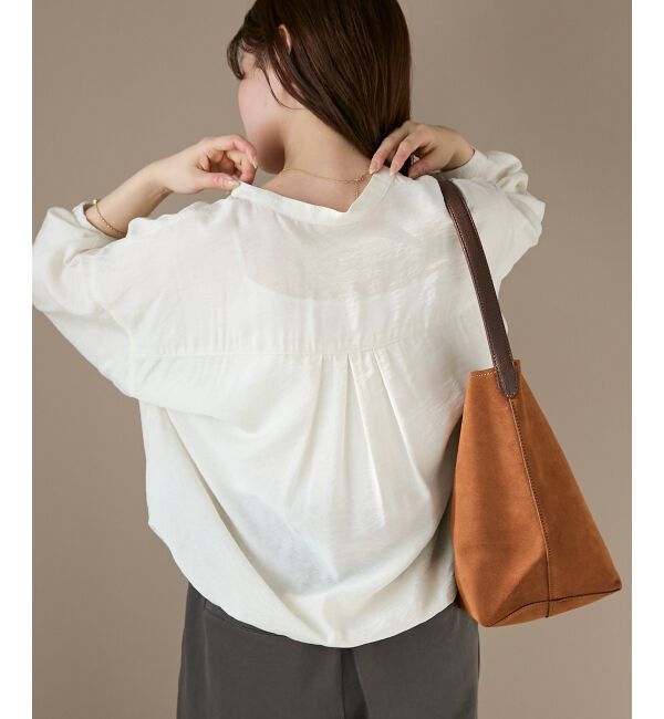  「《手洗い可能》ヴィンテージライクドロストブラウス」|シャツ・ブラウス|
