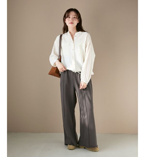  「《手洗い可能》ヴィンテージライクドロストブラウス」|シャツ・ブラウス|