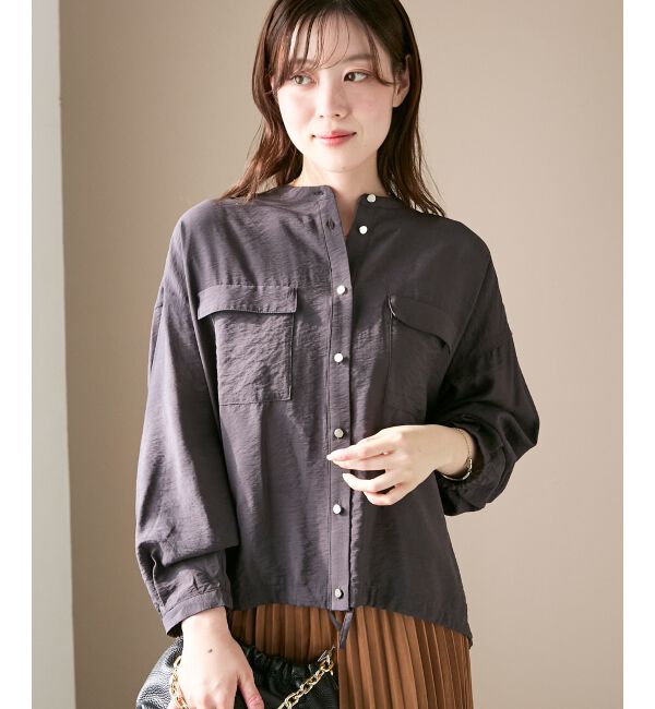  「《手洗い可能》ヴィンテージライクドロストブラウス」|シャツ・ブラウス|