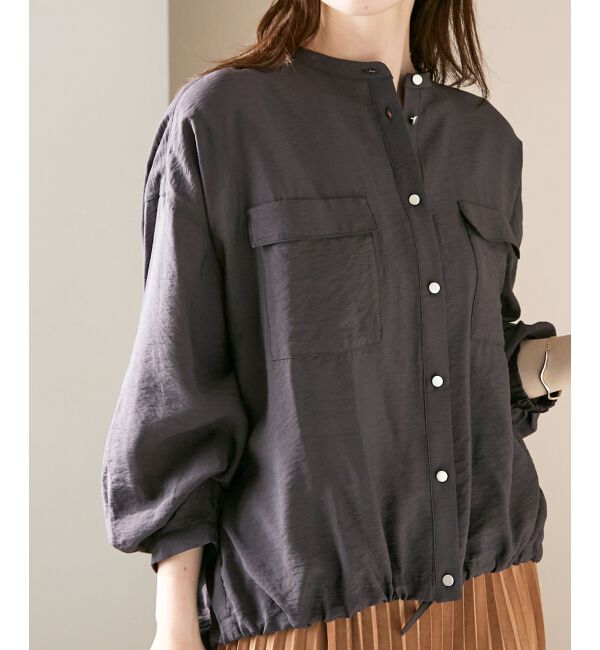  「《手洗い可能》ヴィンテージライクドロストブラウス」|シャツ・ブラウス|