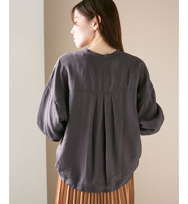  「《手洗い可能》ヴィンテージライクドロストブラウス」|シャツ・ブラウス|