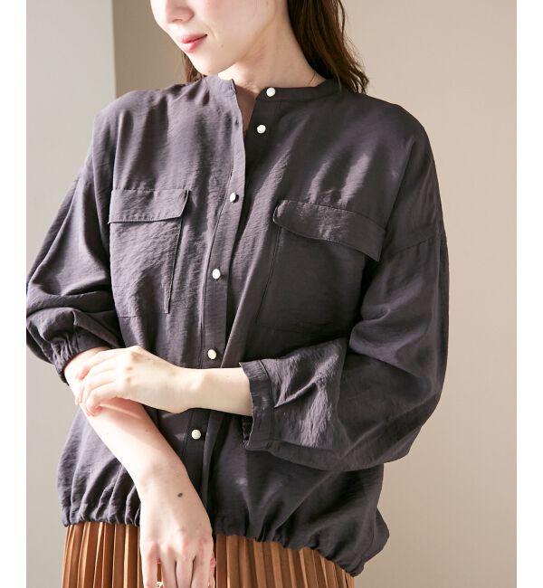  「《手洗い可能》ヴィンテージライクドロストブラウス」|シャツ・ブラウス|