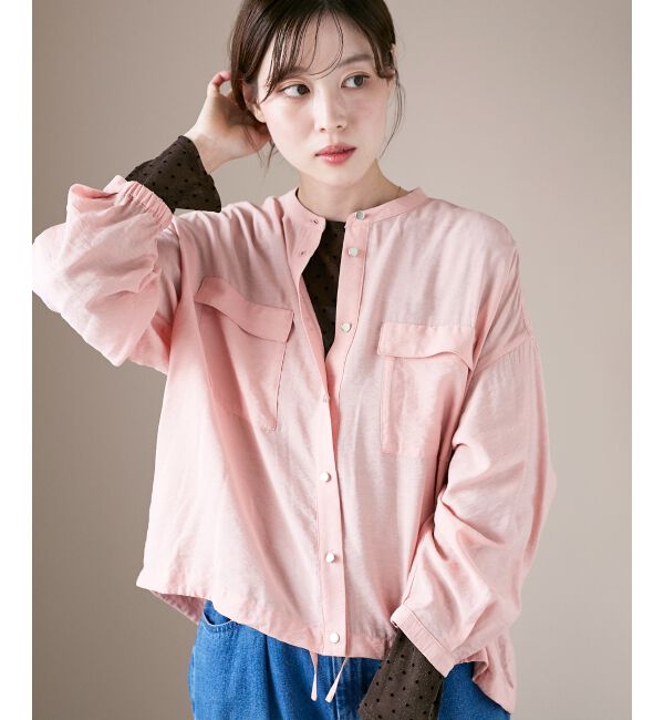  「《手洗い可能》ヴィンテージライクドロストブラウス」|シャツ・ブラウス|