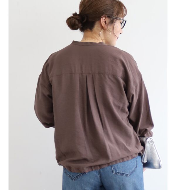  「《手洗い可能》ヴィンテージライクドロストブラウス」|シャツ・ブラウス|