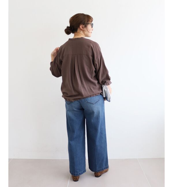  「《手洗い可能》ヴィンテージライクドロストブラウス」|シャツ・ブラウス|