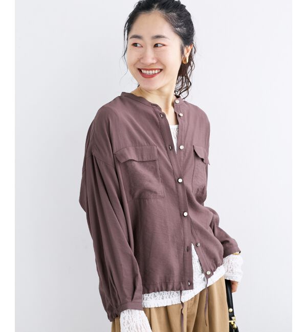  「《手洗い可能》ヴィンテージライクドロストブラウス」|シャツ・ブラウス|