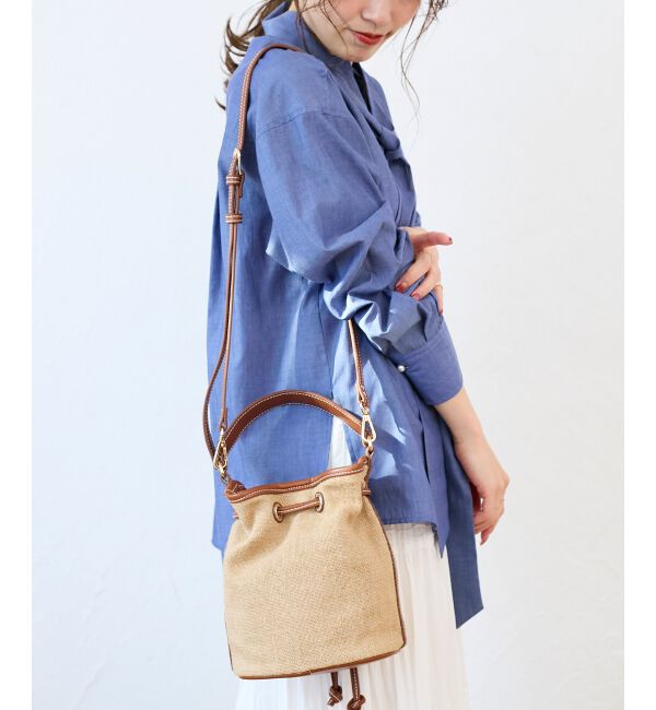  「パール付き巾着トート」|トートバッグ|