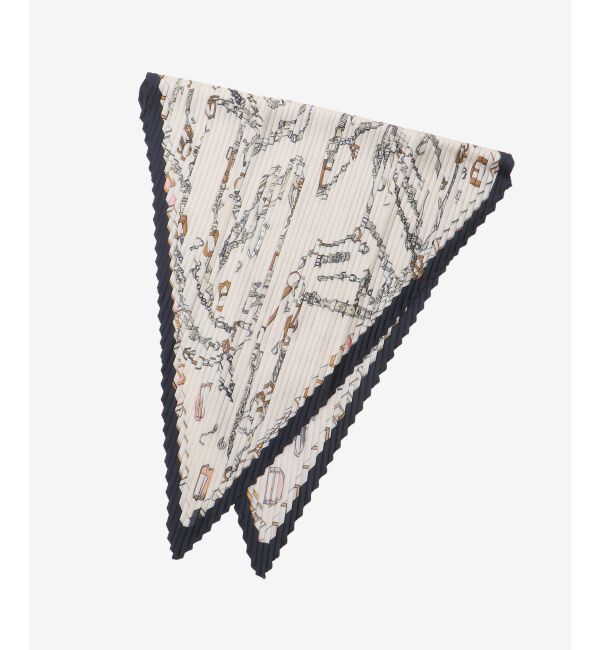  「《WEB限定アイテム》ビットプリントプリーツスカーフ」|バンダナ・スカーフ|