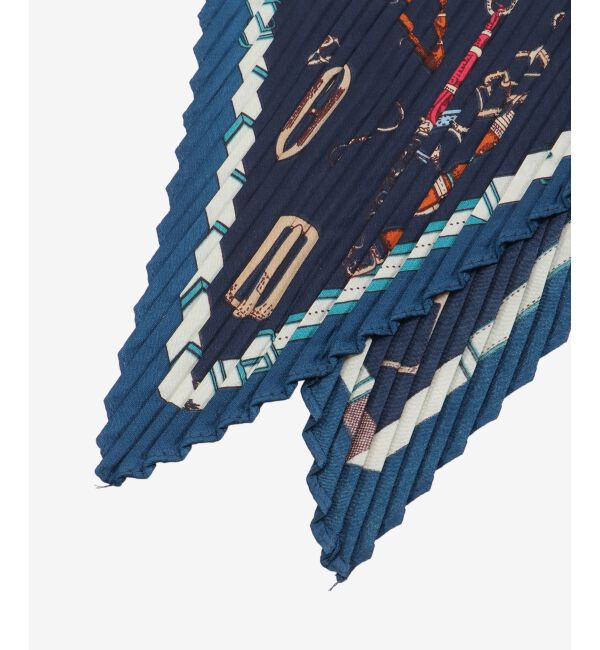  「《WEB限定アイテム》ビットプリントプリーツスカーフ」|バンダナ・スカーフ|